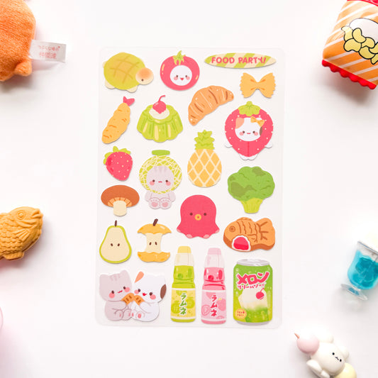 Food Party Sticker Sheet