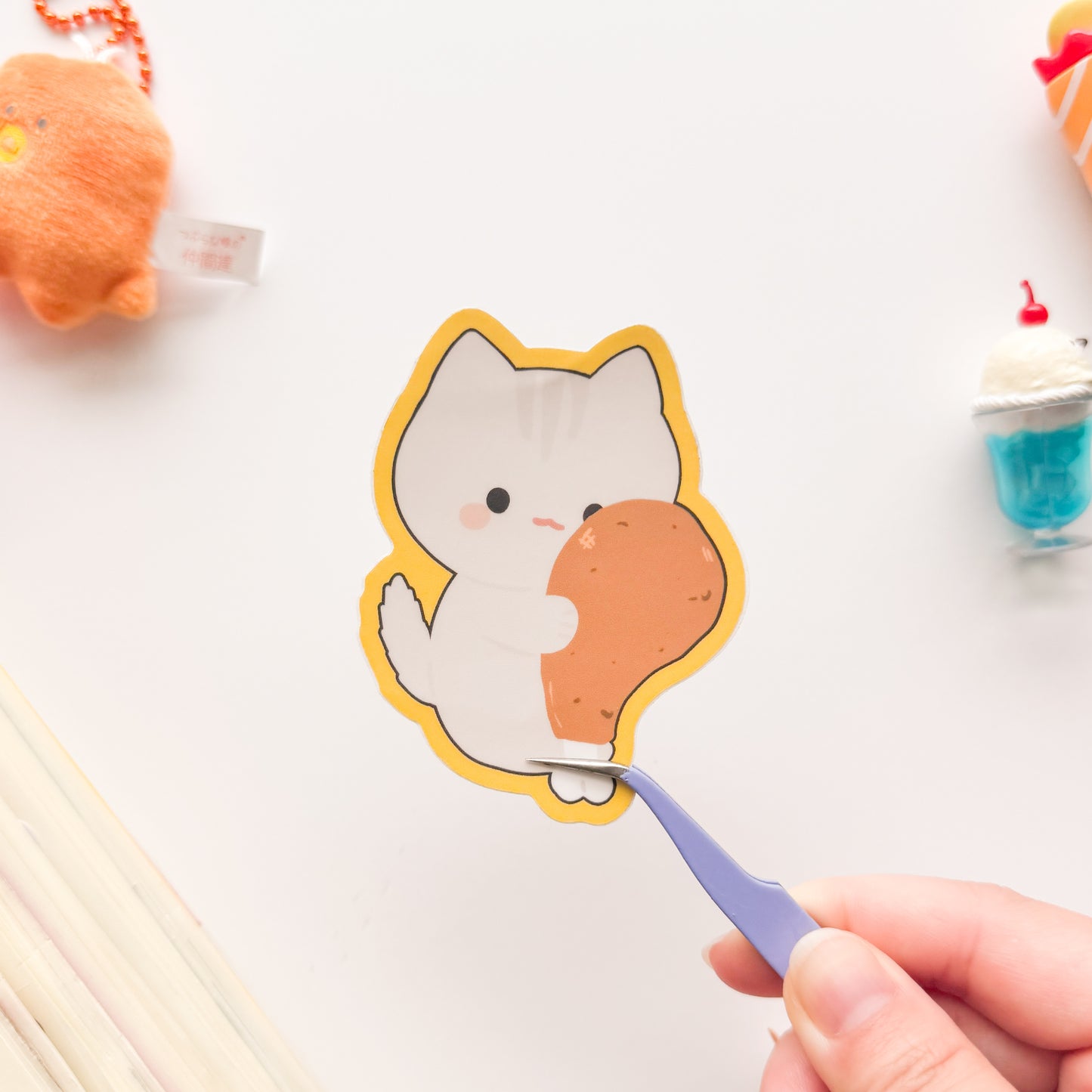 Peko Holding Chicken Vinyl Sticker