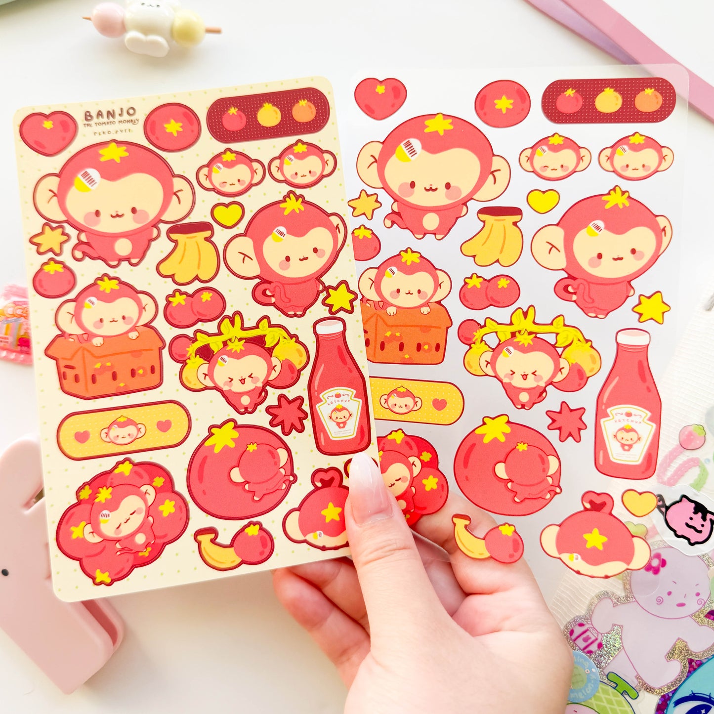 Banjo the Tomato Monkey Sticker Sheet