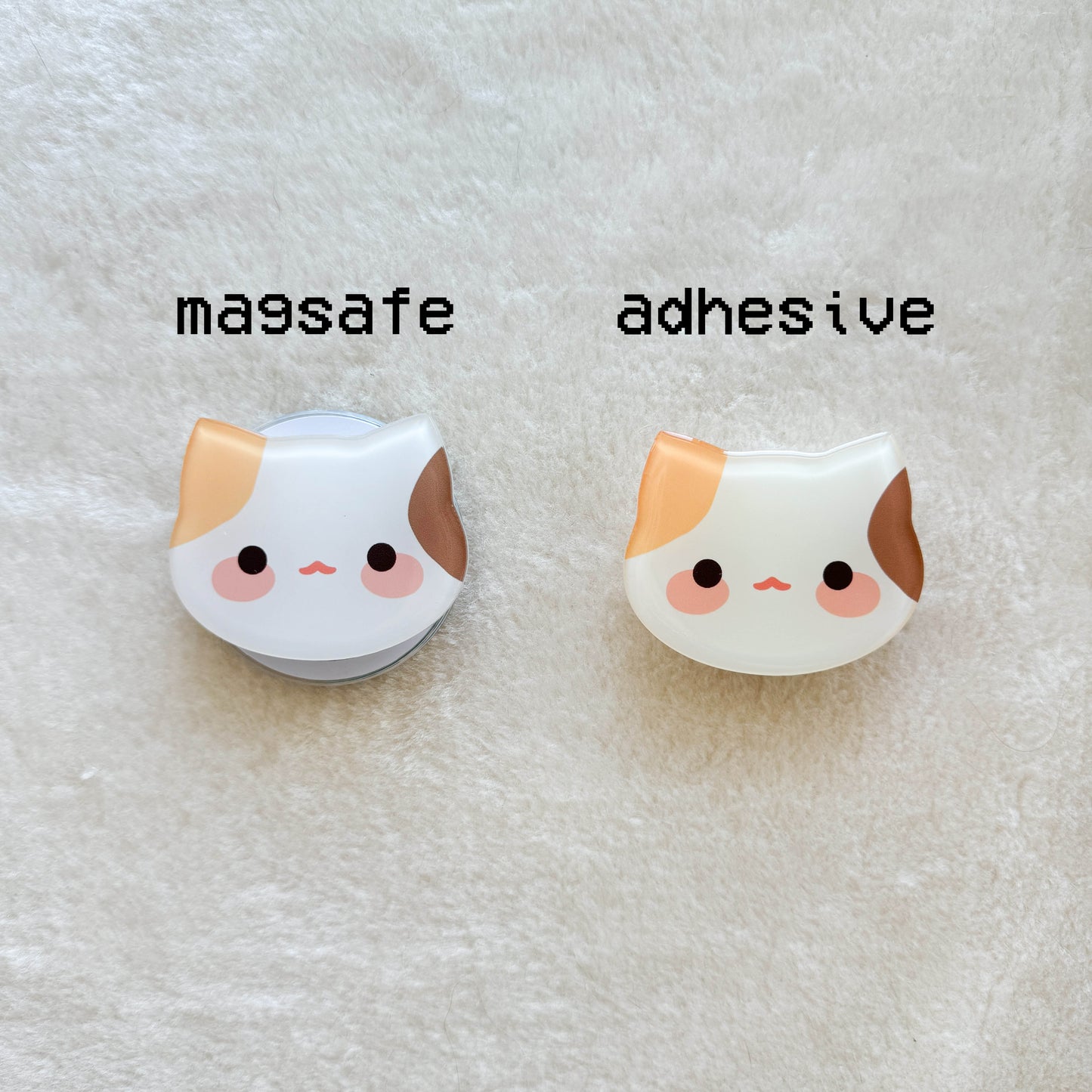 Puff Calico Phone Grip