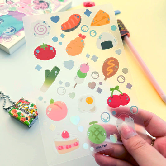 Holographic Foods Sticker Sheet