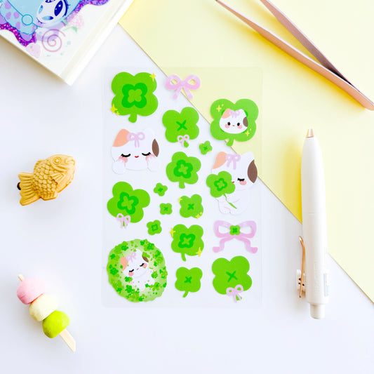 Lucky Clover Sticker Sheet