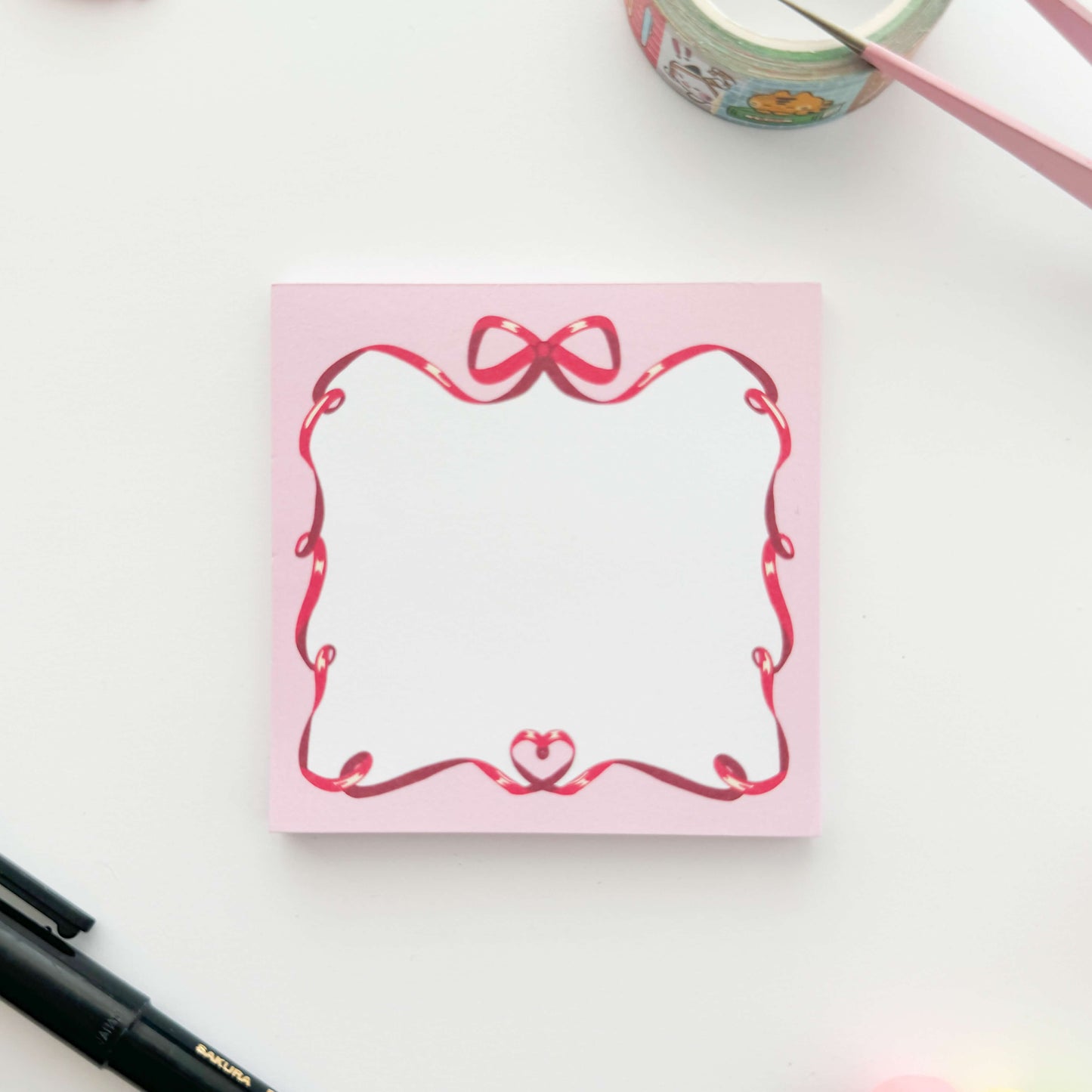 Coquette Bow Memo Pad