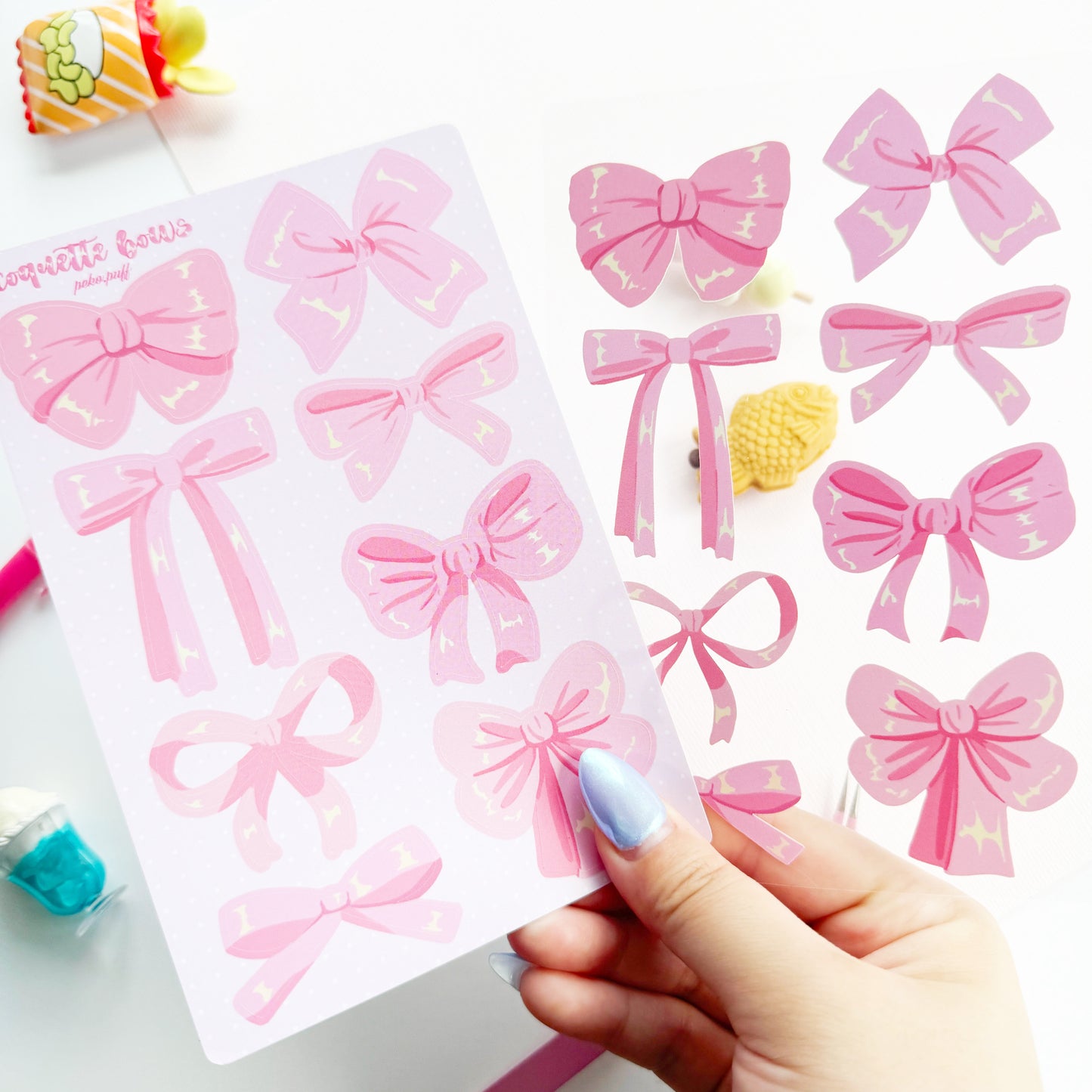 Coquette Bows Sticker Sheet