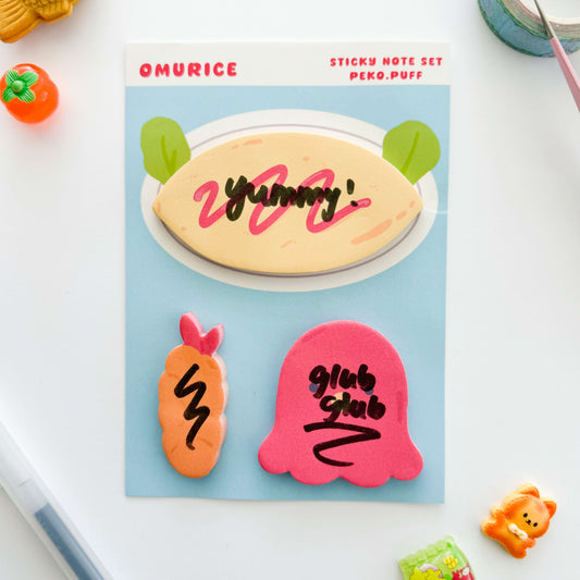 Omurice Sticky Note Set