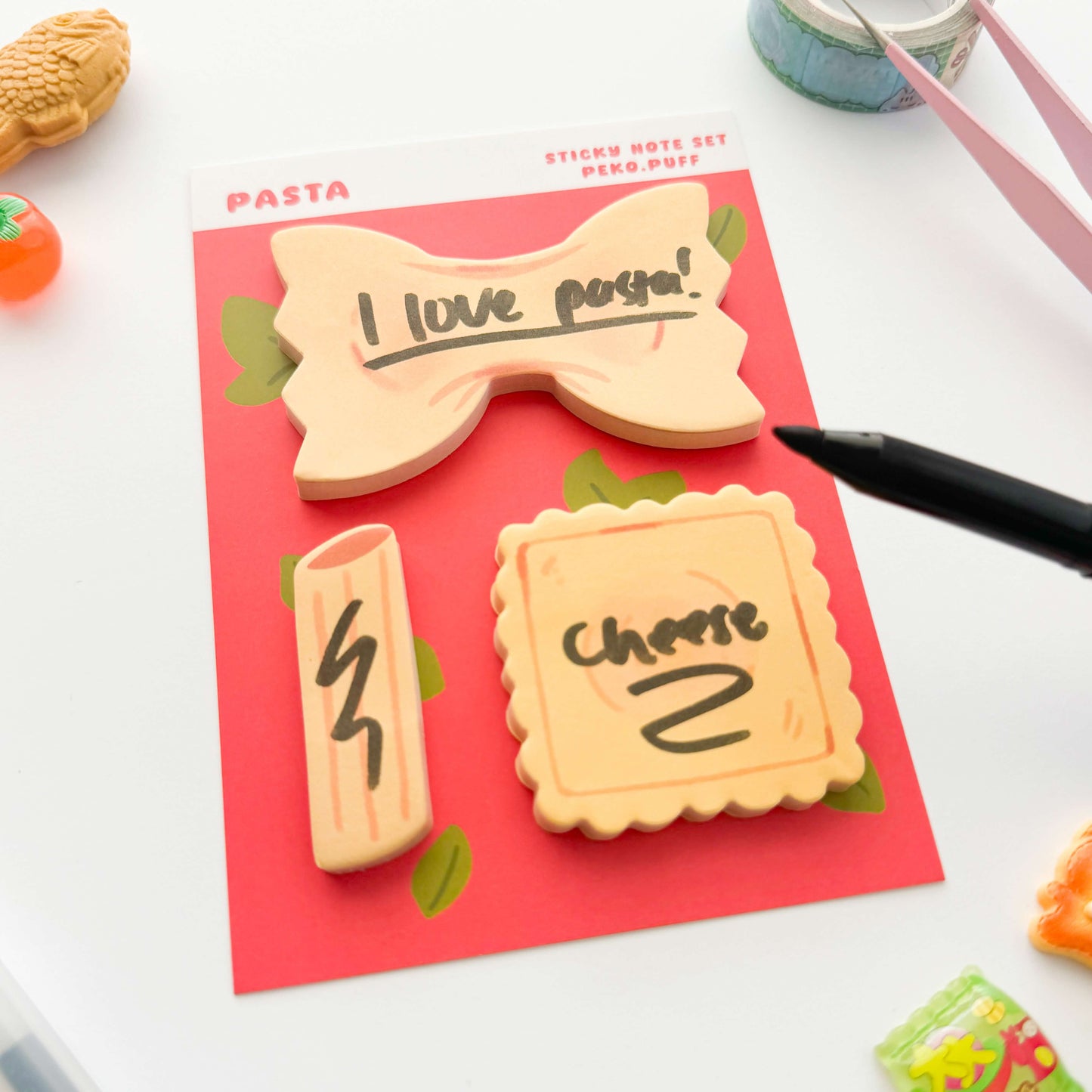 Pasta Sticky Note Set