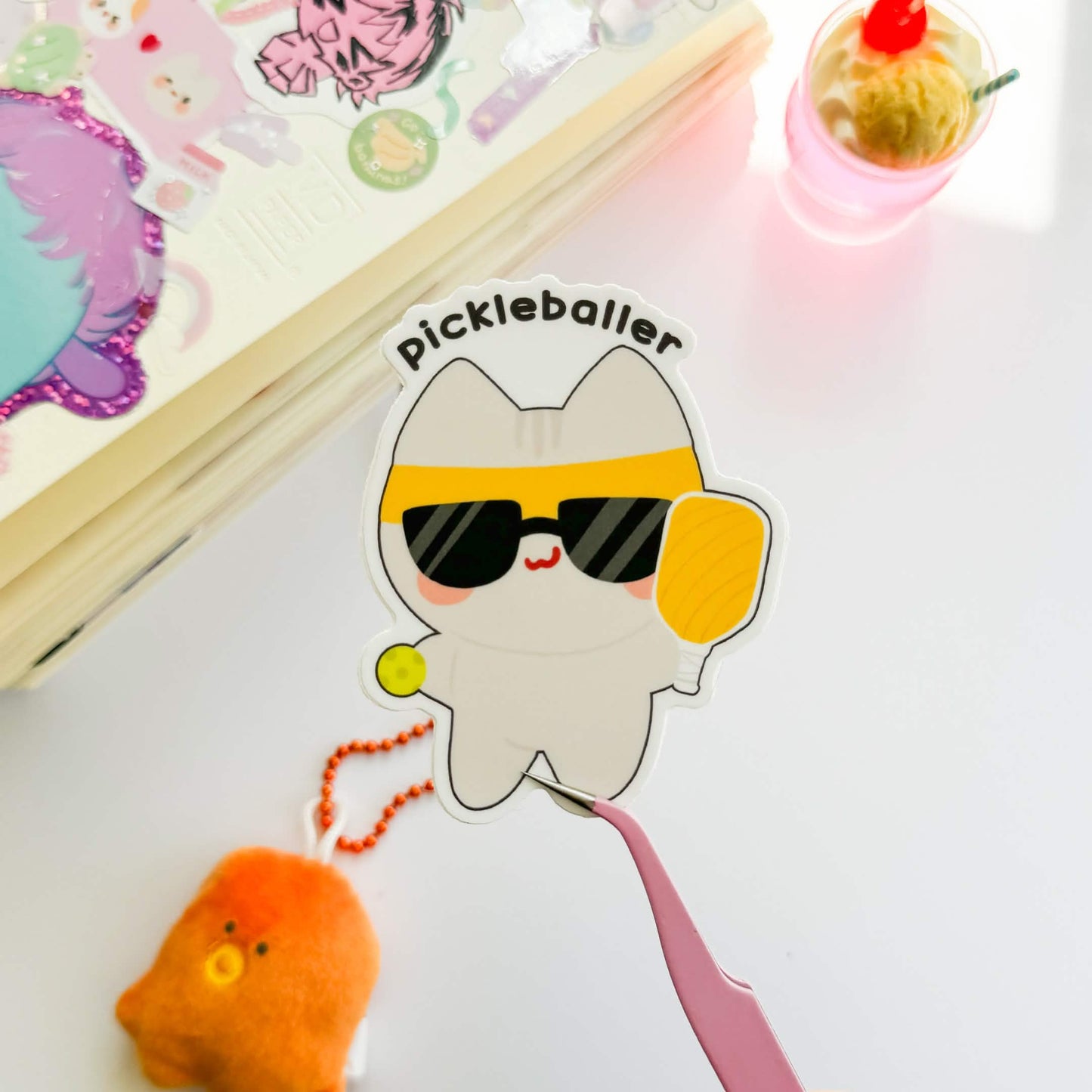 Pickleballer Vinyl Sticker
