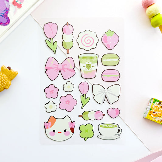 Sakura Matcha Sticker Sheet