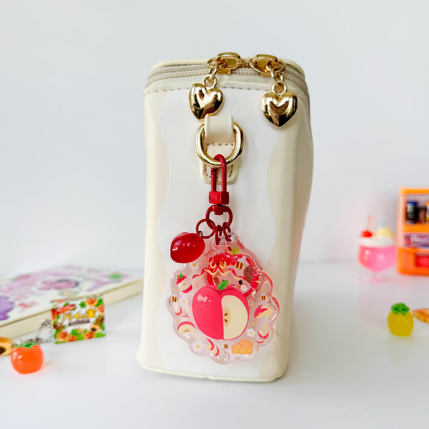 Apple Trinket Charm Keychain