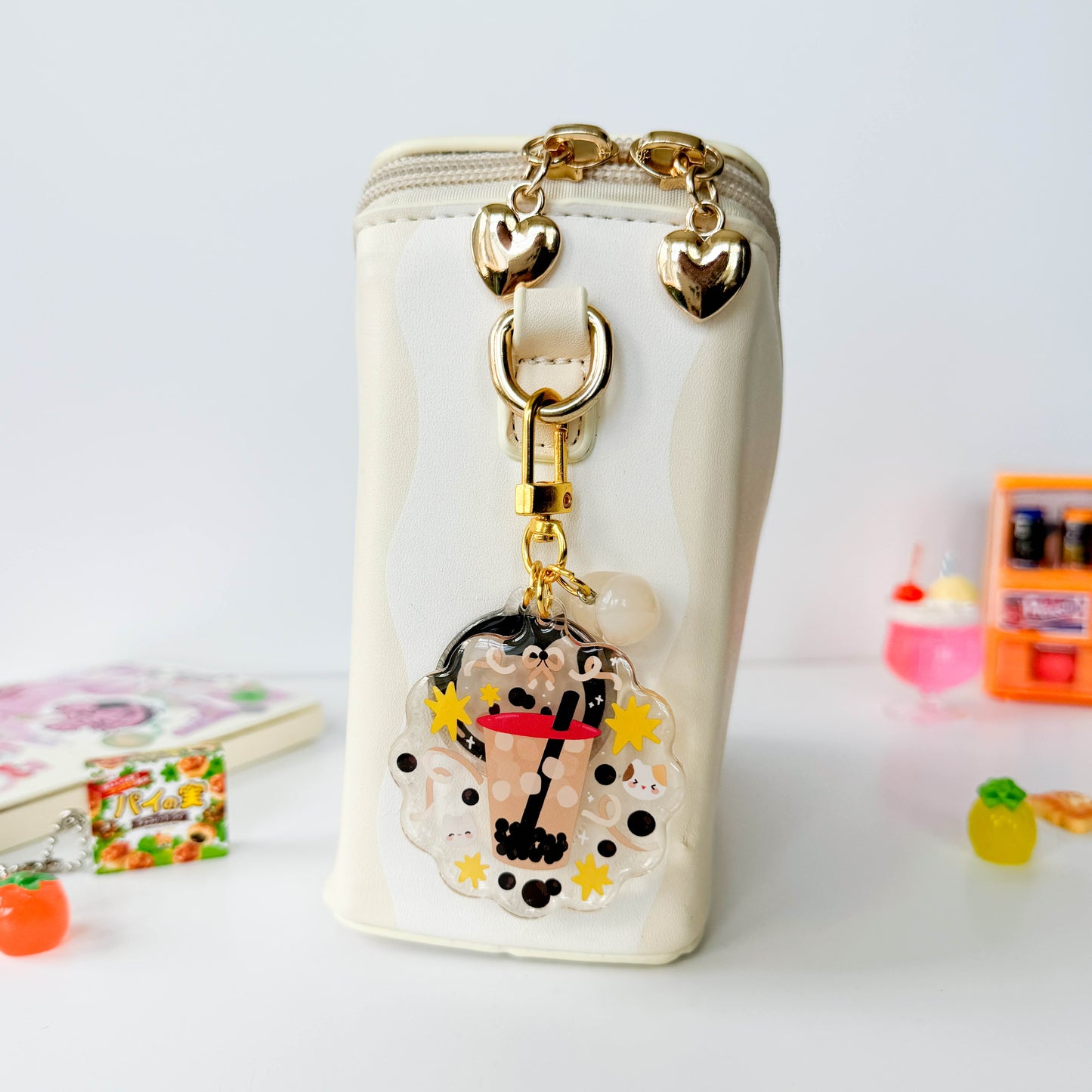 Boba Trinket Charm Keychain