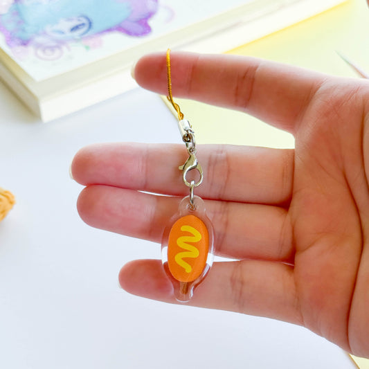 Corn Dog Phone Charm