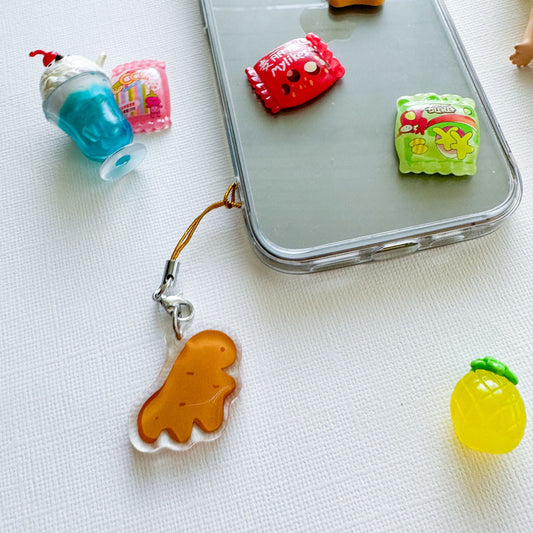 Dino Nugget Phone Charm