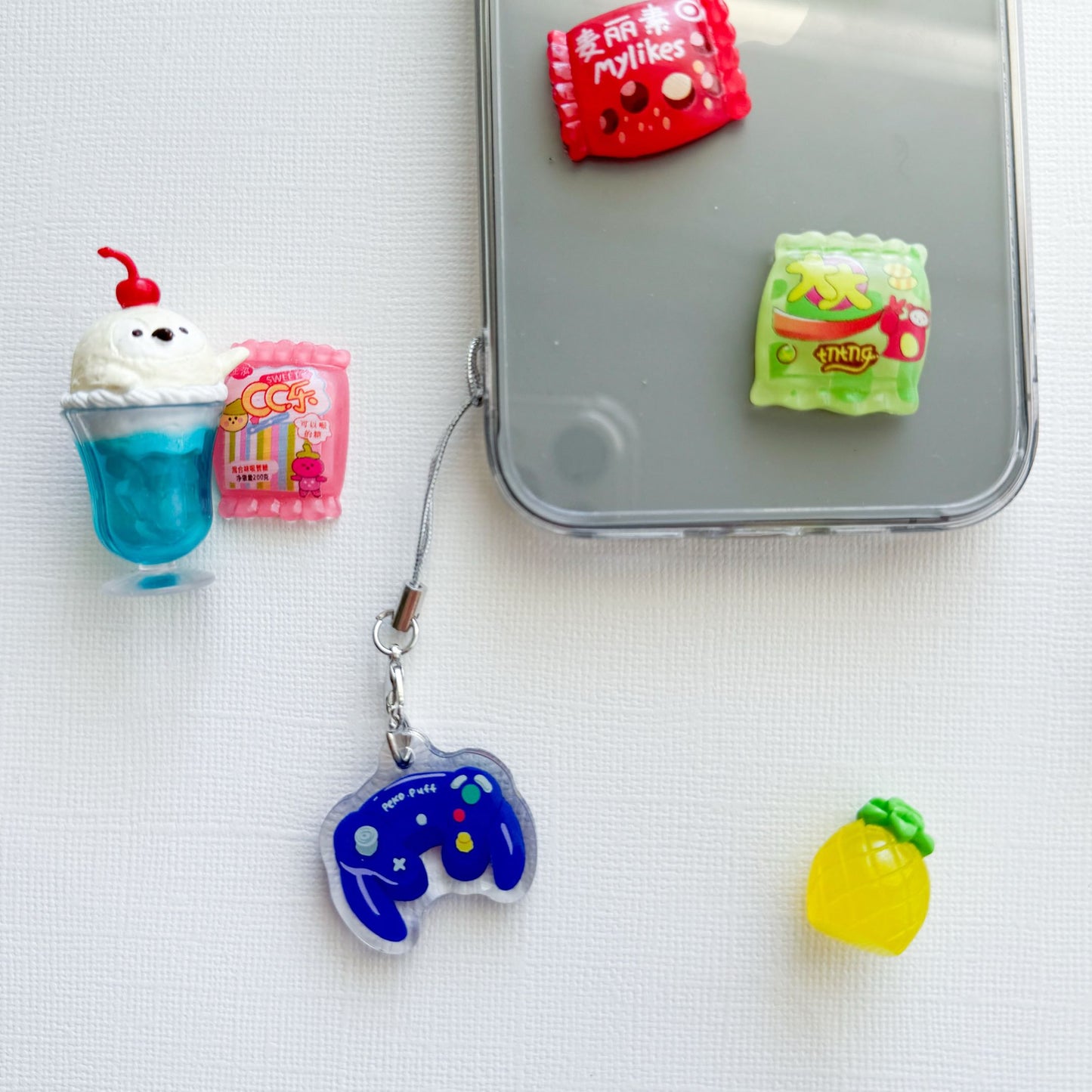 Retro Game Controller Phone Charm