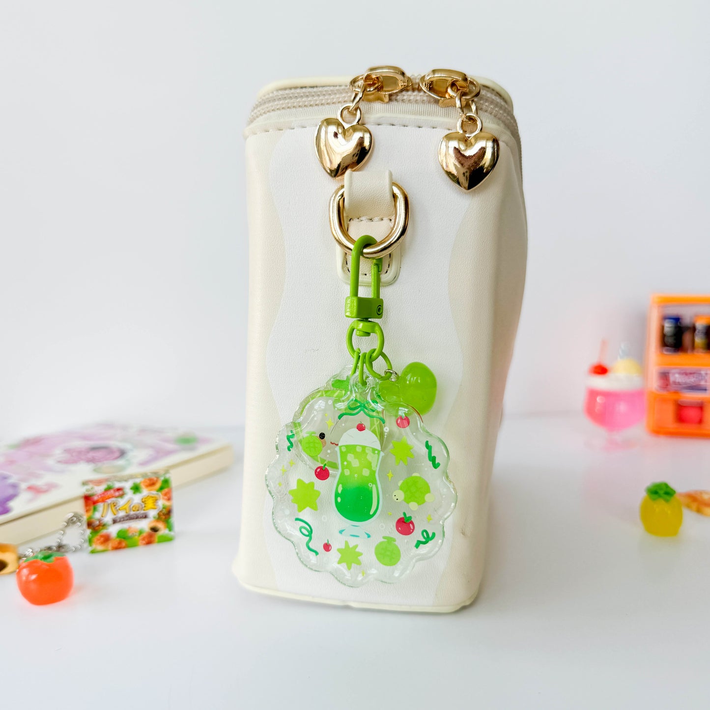 Melon Soda Trinket Charm Keychain
