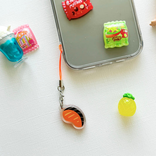 Salmon Phone Charm