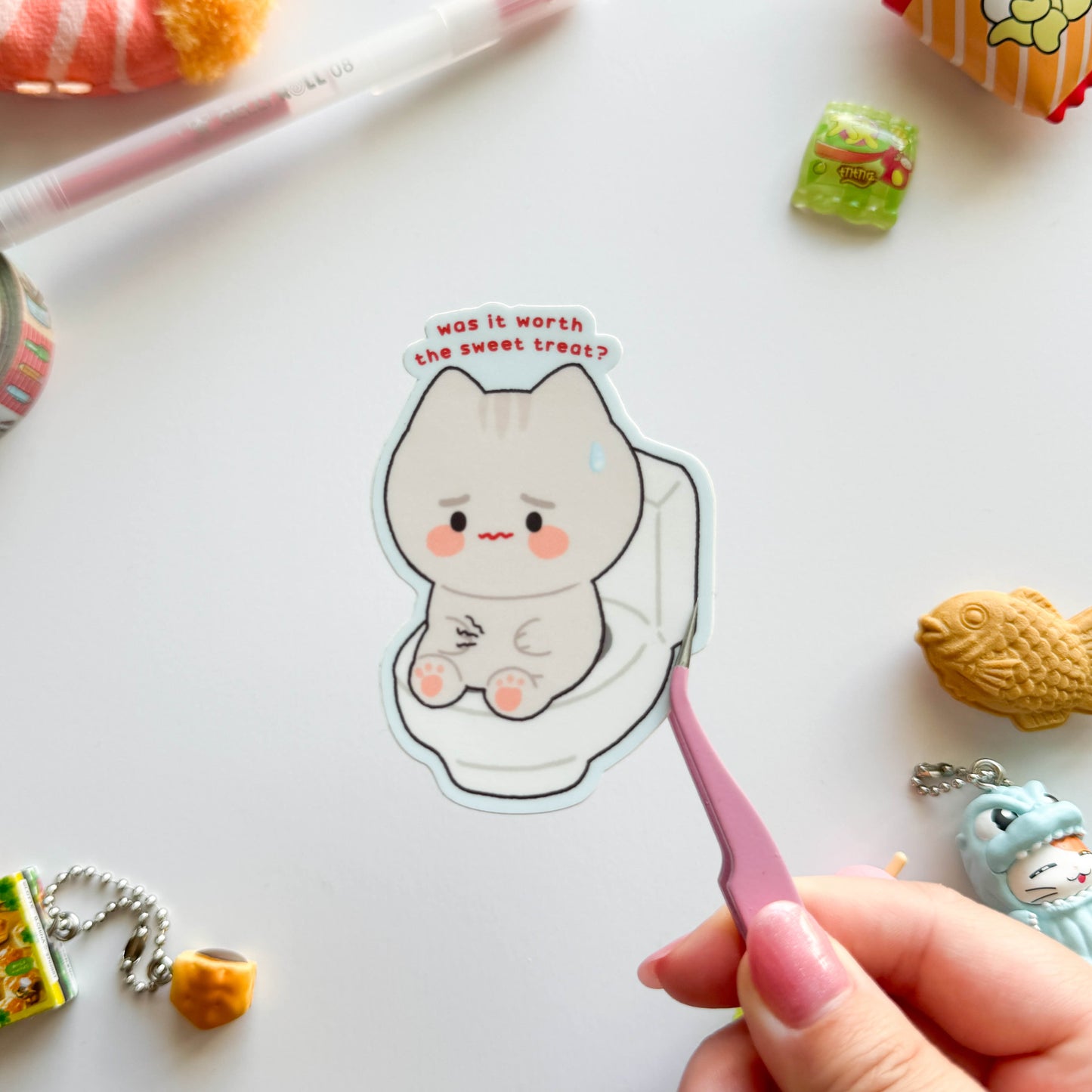 Was It Worth The Sweet Treat? Vinyl Sticker
