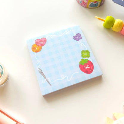 Buttons Memo Pad