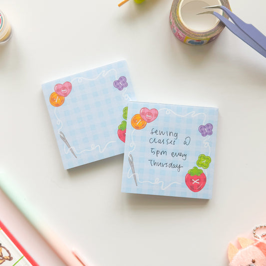 Buttons Memo Pad