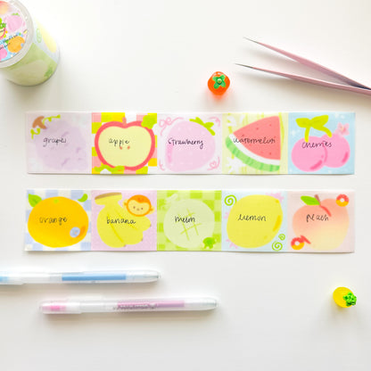 Fruits Memo Tape