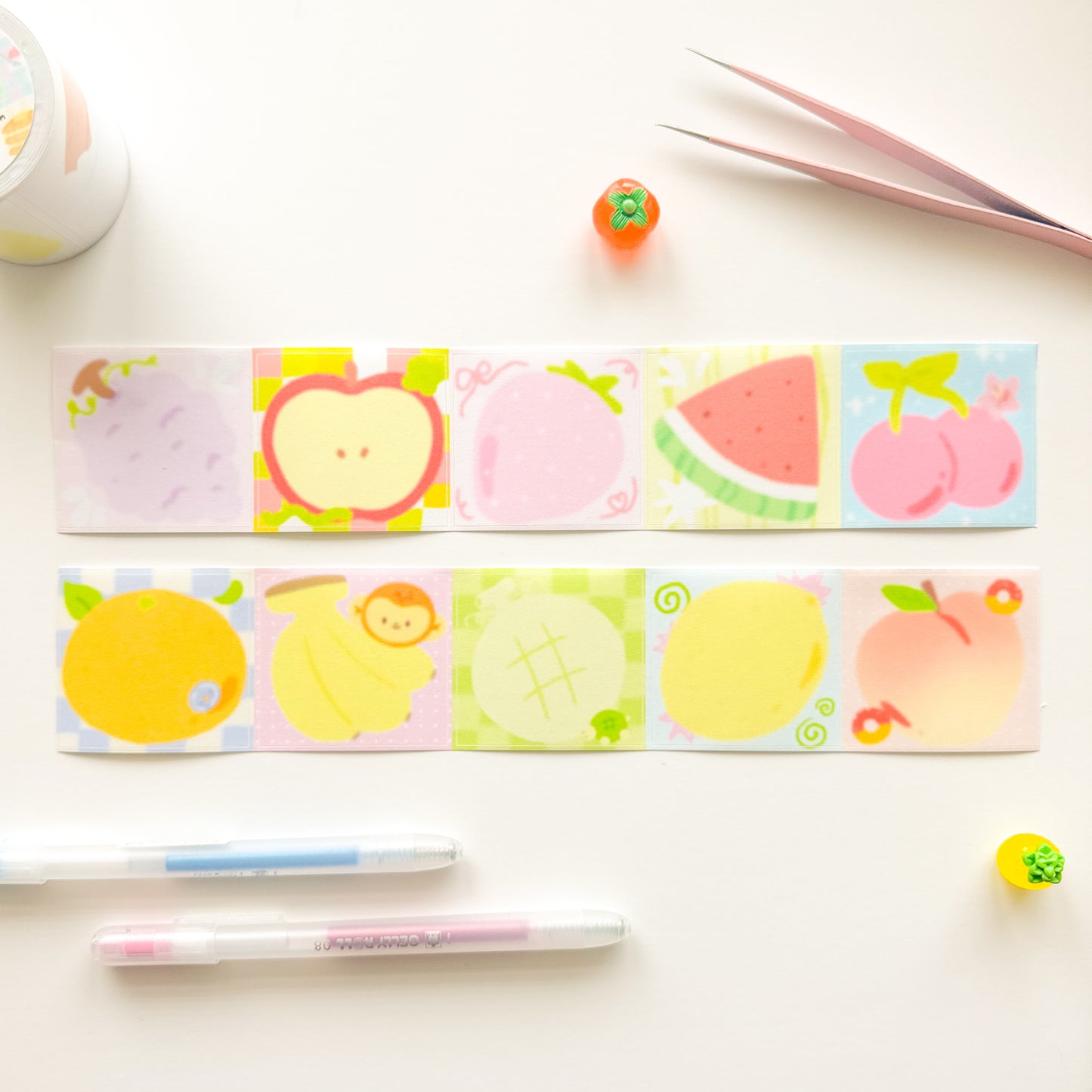 Fruits Memo Tape
