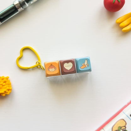 Monkey Clicky Fidget Keychain