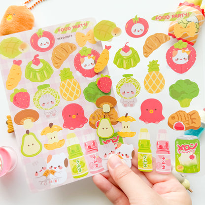 Food Party Sticker Sheet