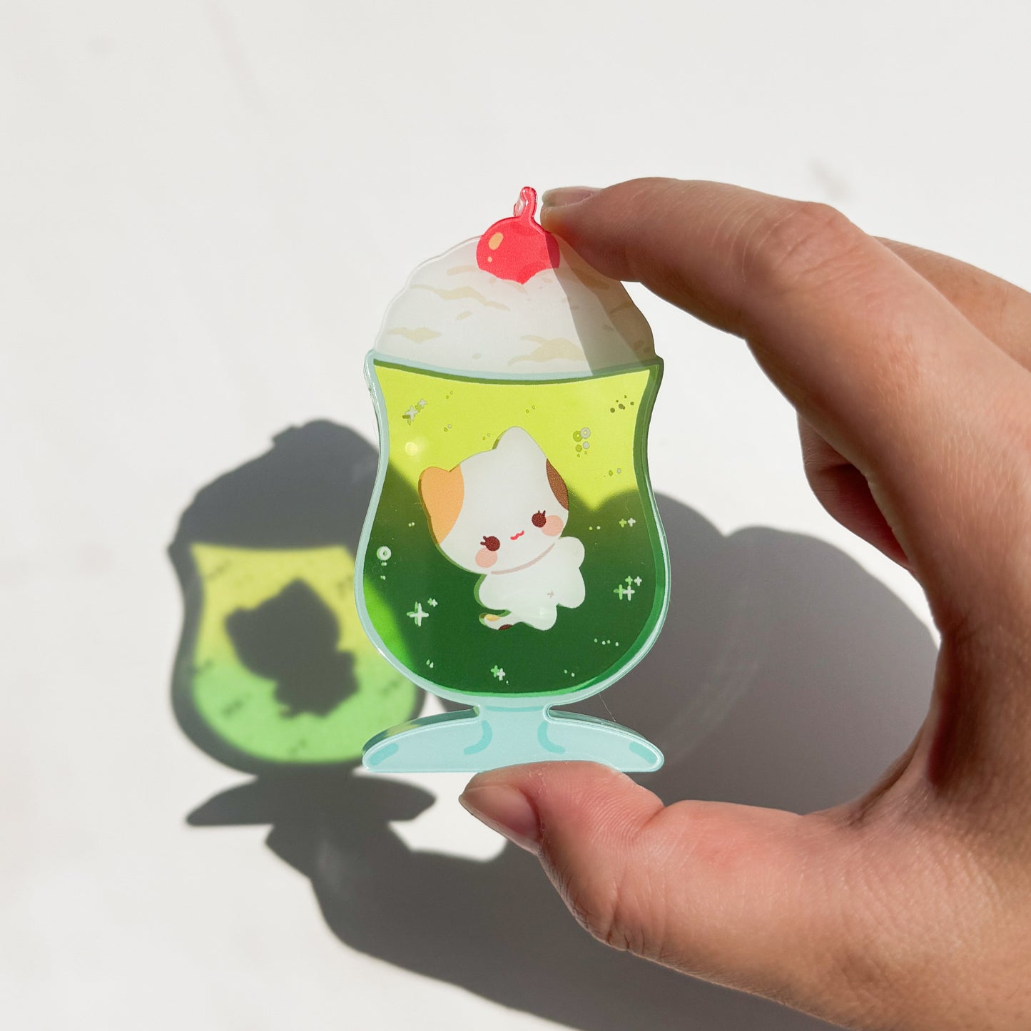 Melon Soda Puff Desk Friend Acrylic Standee