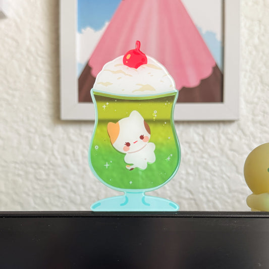 Melon Soda Puff Desk Friend Acrylic Standee