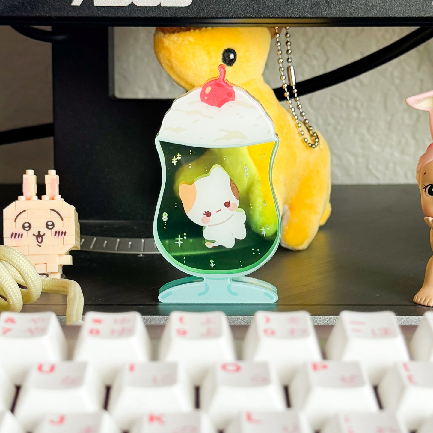 Melon Soda Puff Desk Friend Acrylic Standee