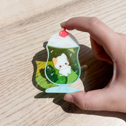 Melon Soda Puff Desk Friend Acrylic Standee