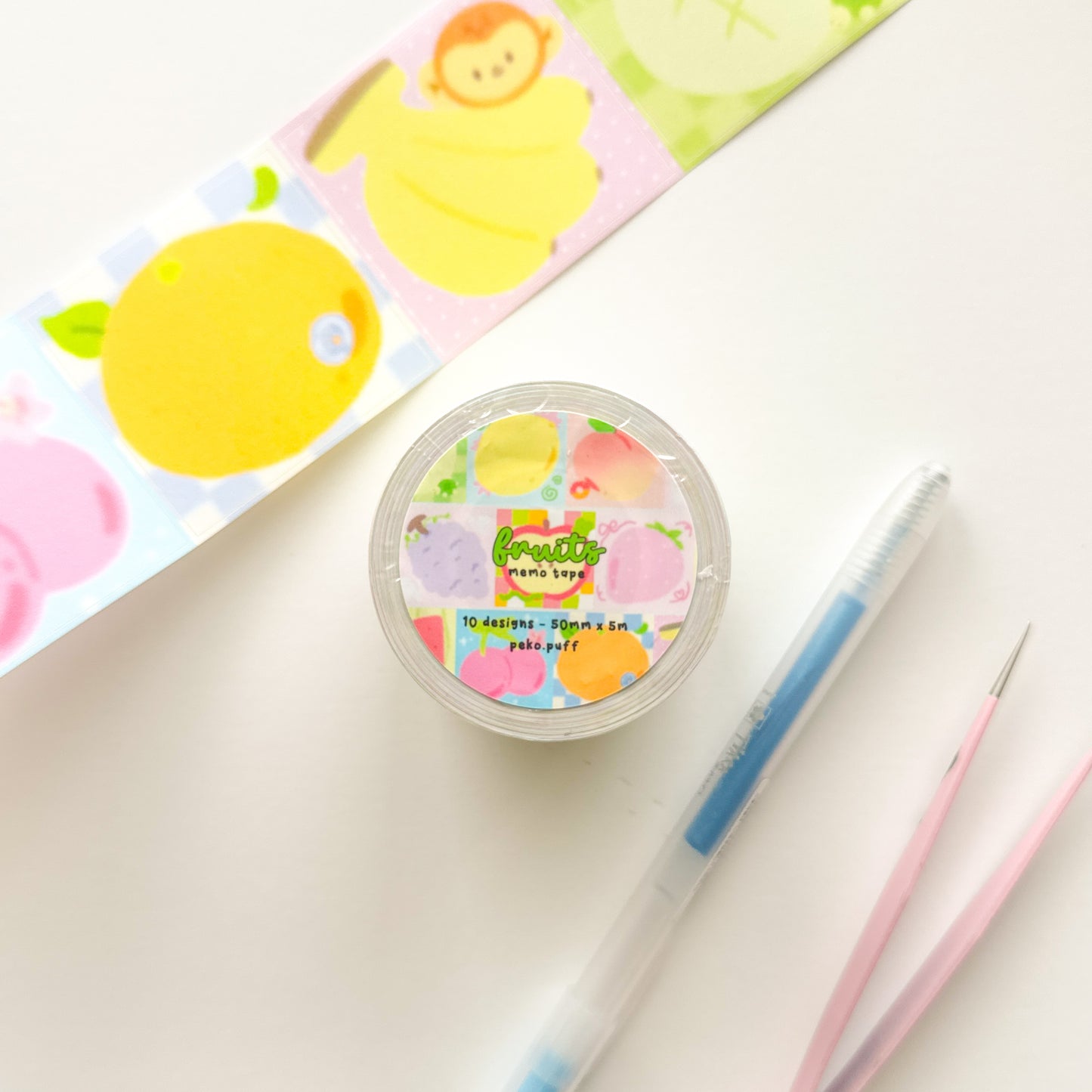 Fruits Memo Tape