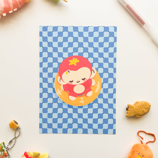 Riding the Waves Banjo Print