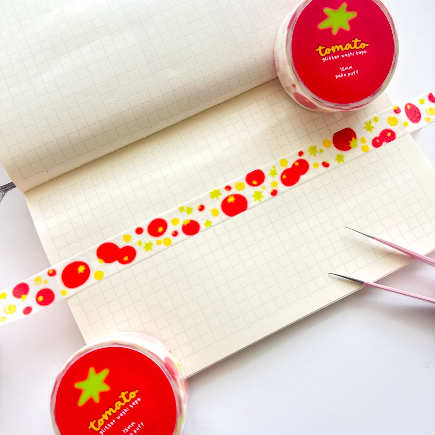 Tomato Glittery Washi Tape