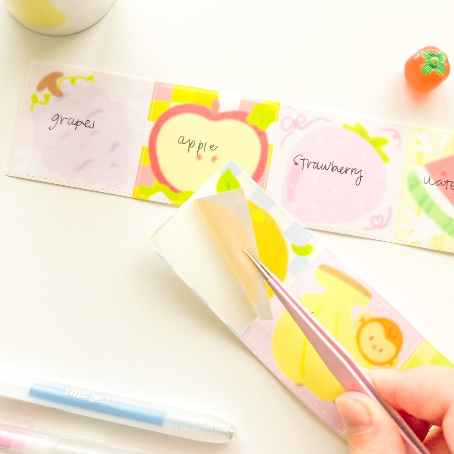 Fruits Memo Tape