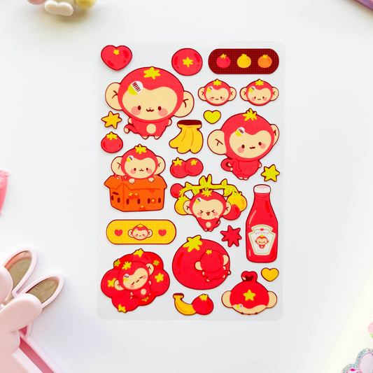 Banjo the Tomato Monkey Sticker Sheet