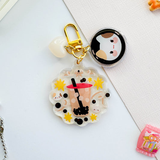 Boba Trinket Charm Keychain