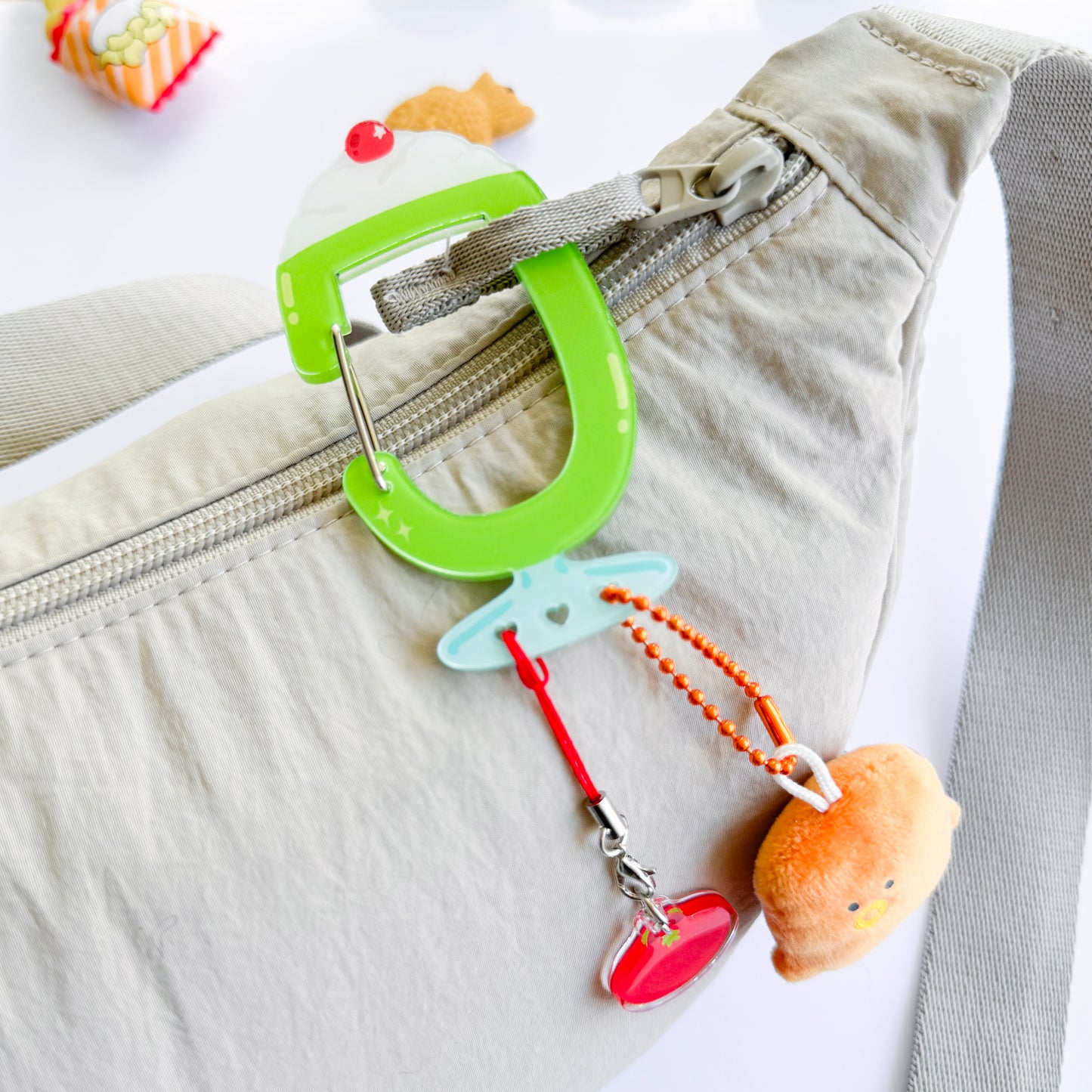 Melon Soda Acrylic Carabiner