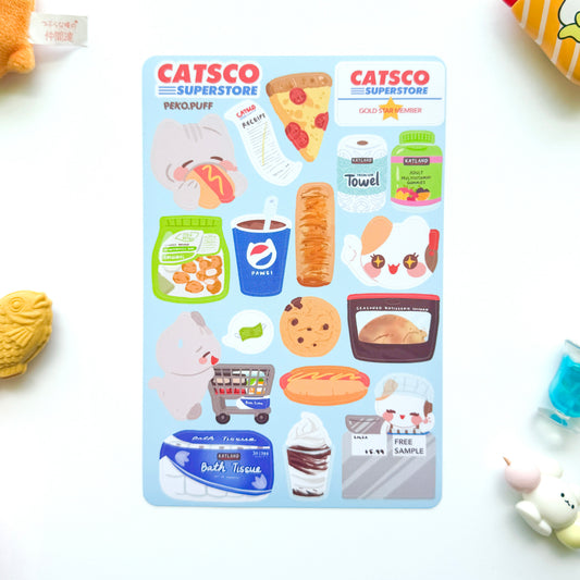 Catsco Superstore Sticker Sheet