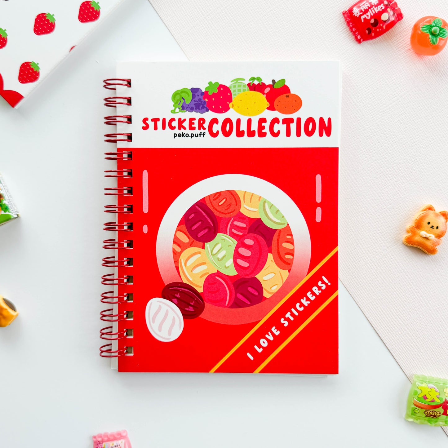 Japanese Hard Candy Mini Reusable Sticker Book