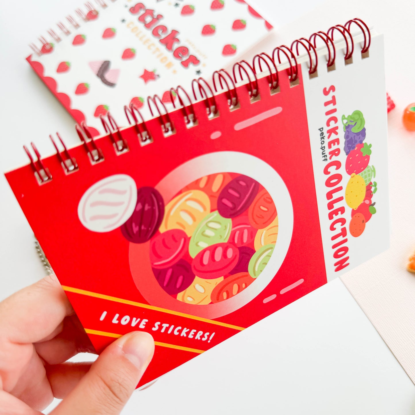 Japanese Hard Candy Mini Reusable Sticker Book