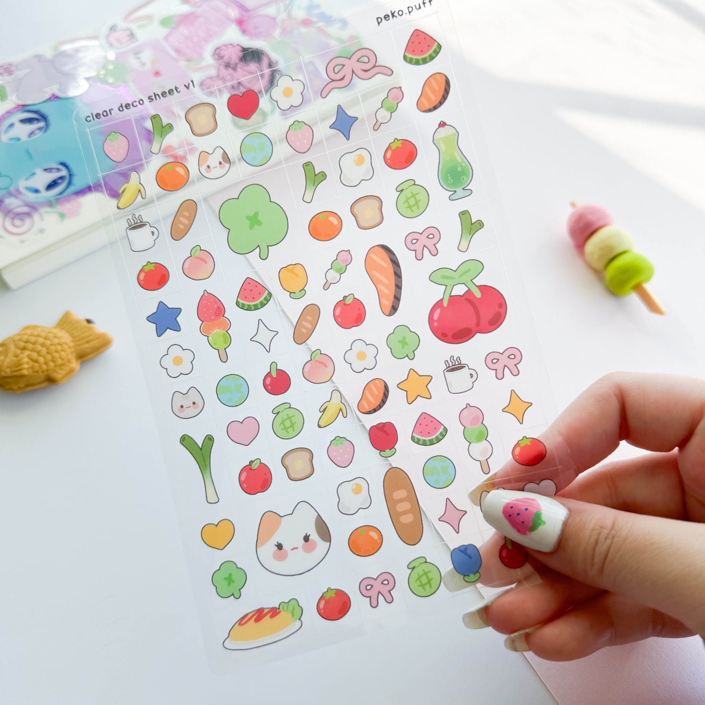 Clear Block Deco Sticker Sheet