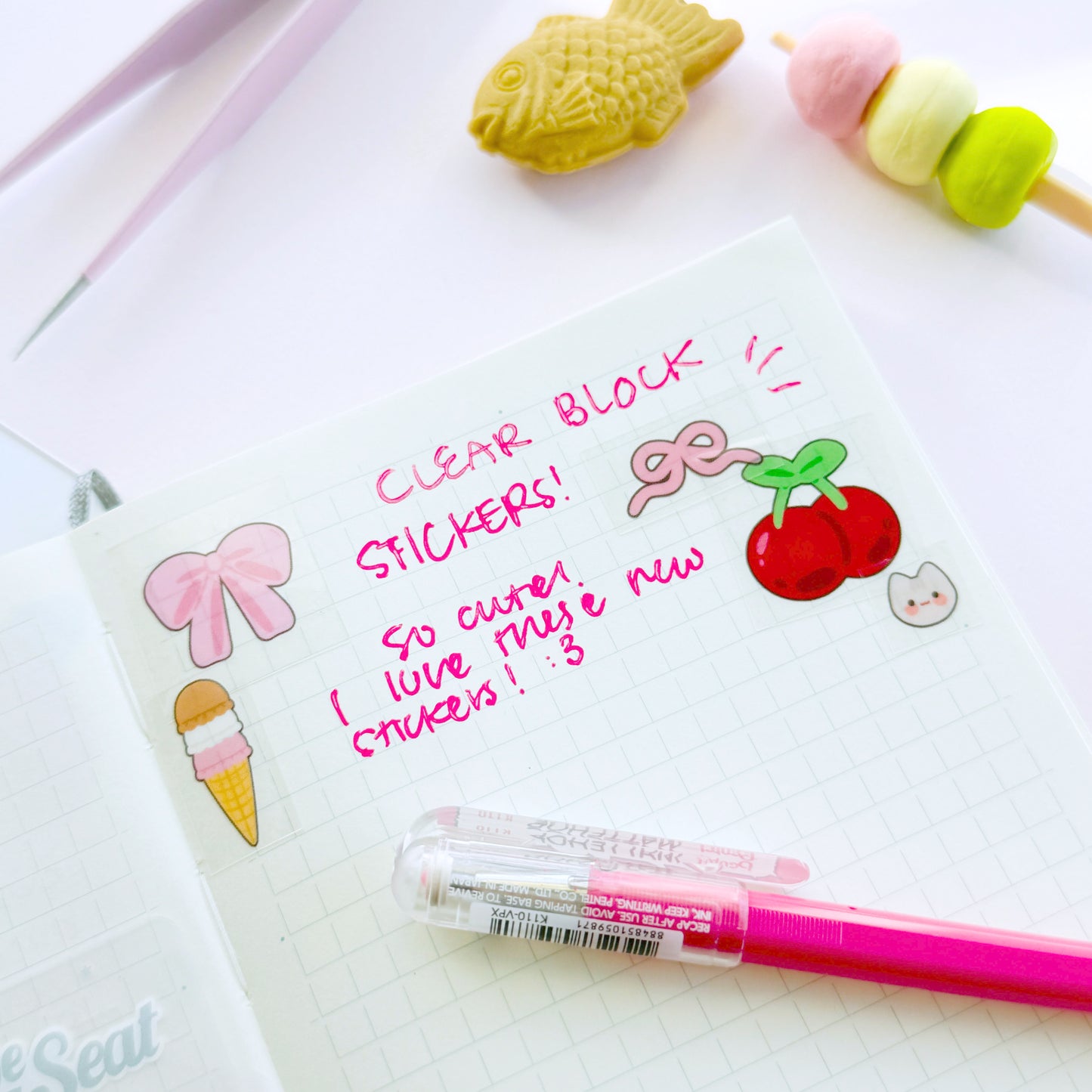 Clear Block Deco Sticker Sheet