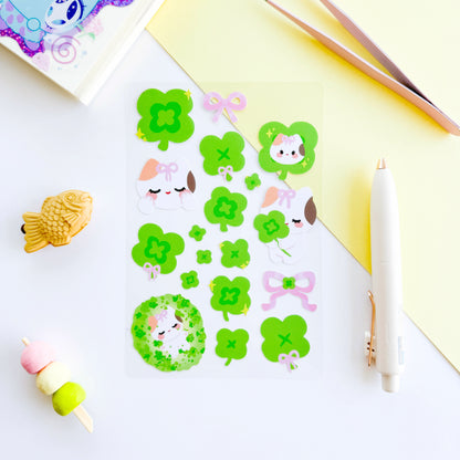 Lucky Clover Sticker Sheet