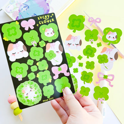 Lucky Clover Sticker Sheet