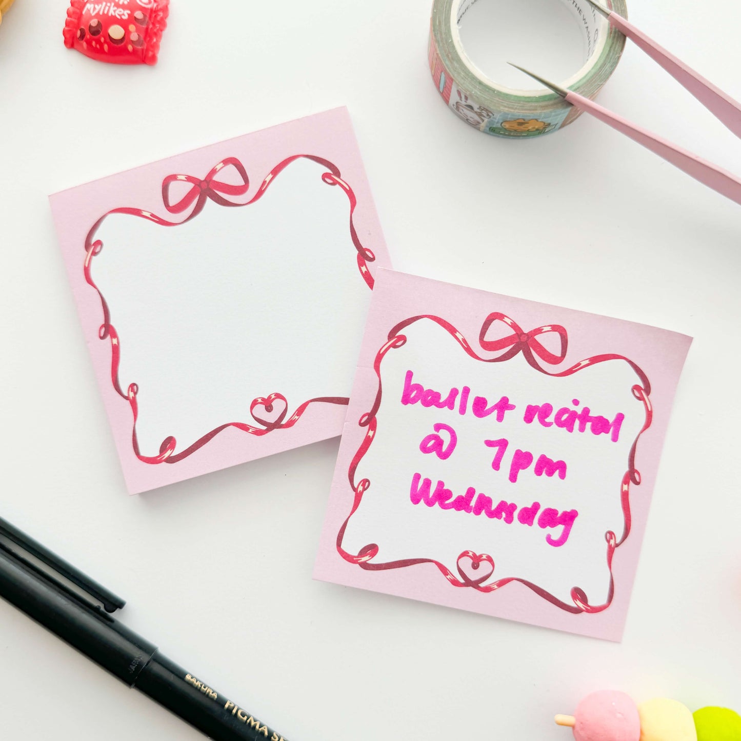 Coquette Bow Memo Pad