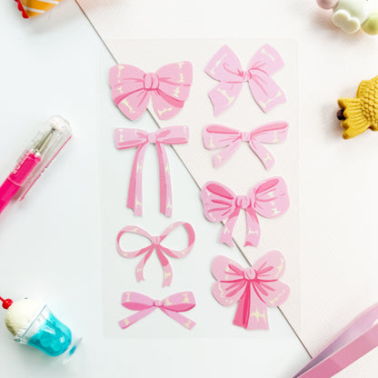 Coquette Bows Sticker Sheet