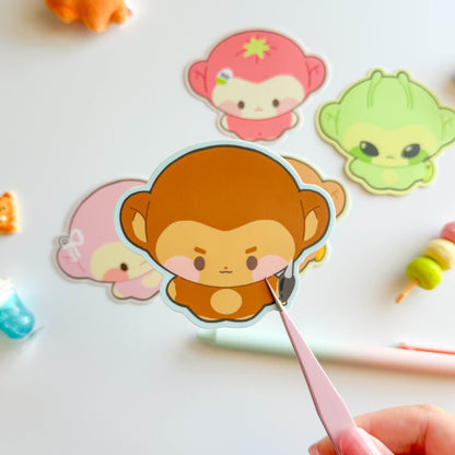 Dart Monkey Vinyl Sticker