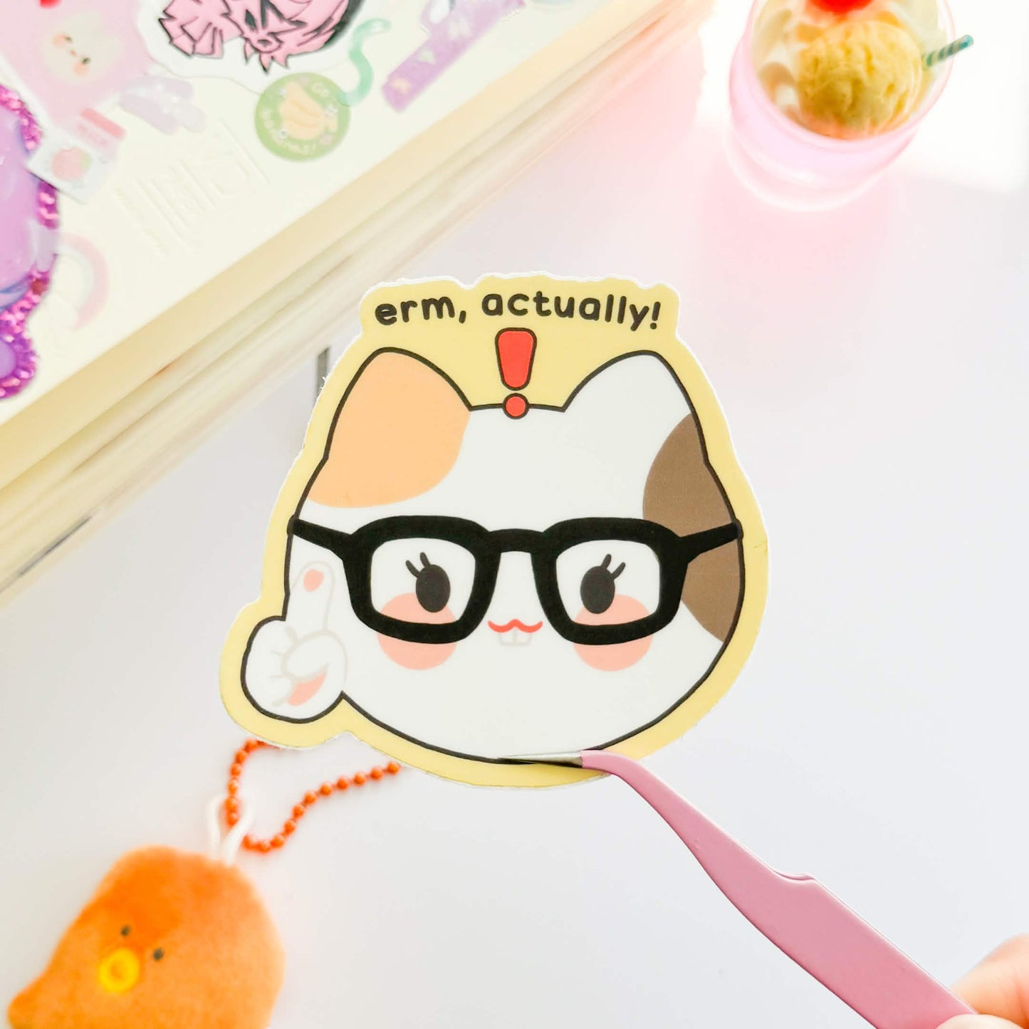 Erm, Actually Vinyl Sticker