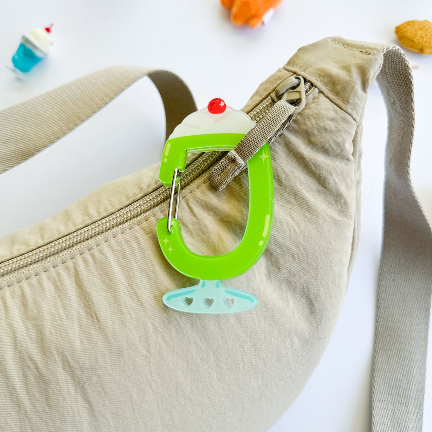 Melon Soda Acrylic Carabiner