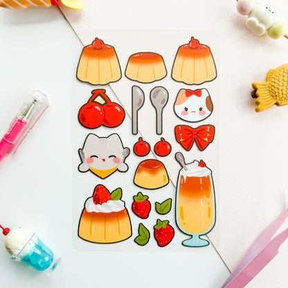 Flan Sticker Sheet